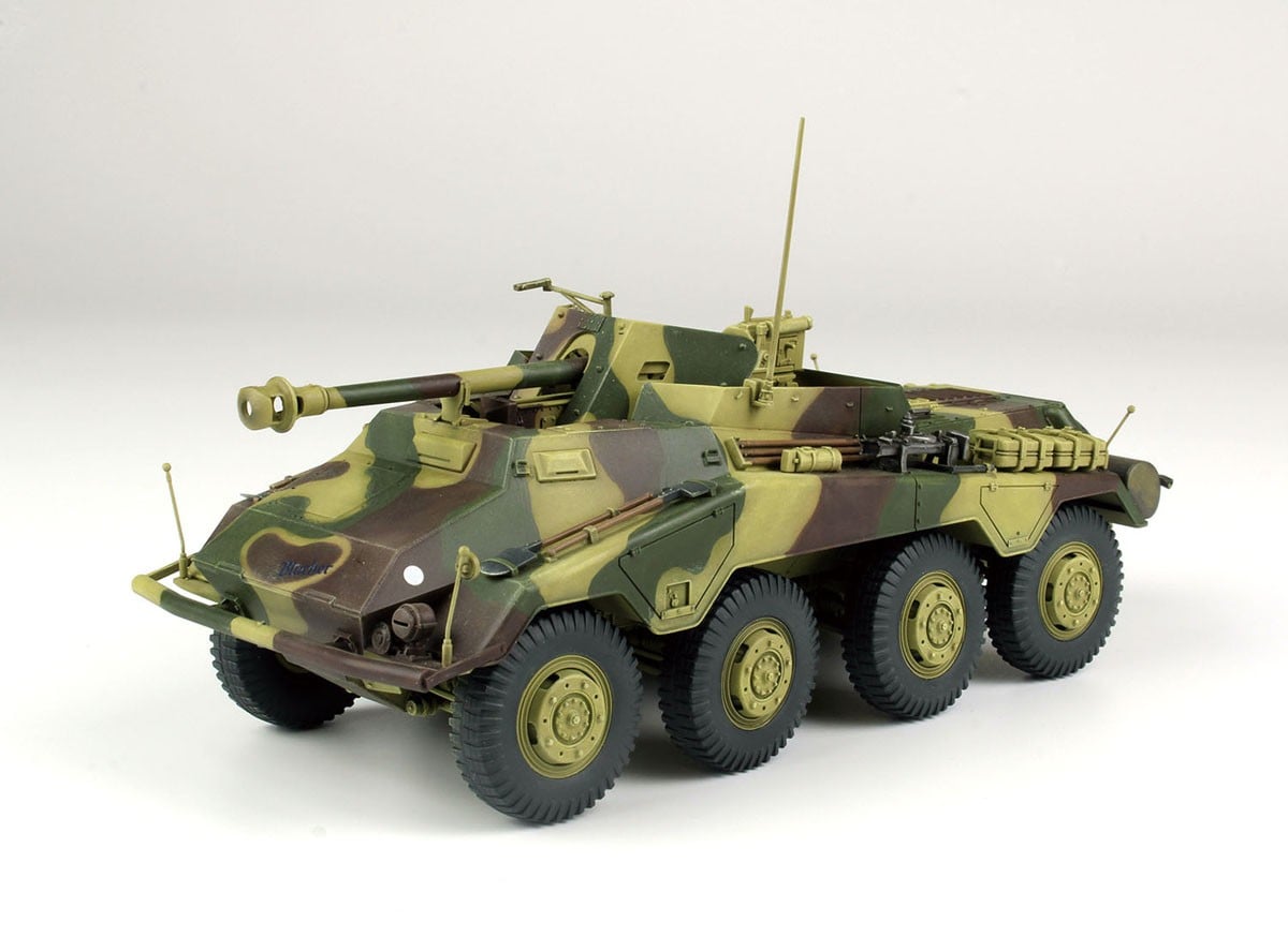 DRAMi Model WW.II 독일군 Sd.Kfz.234/4 장갑정찰차 메탈 포신 / w/에칭파츠 (프라모델) 이미지 3