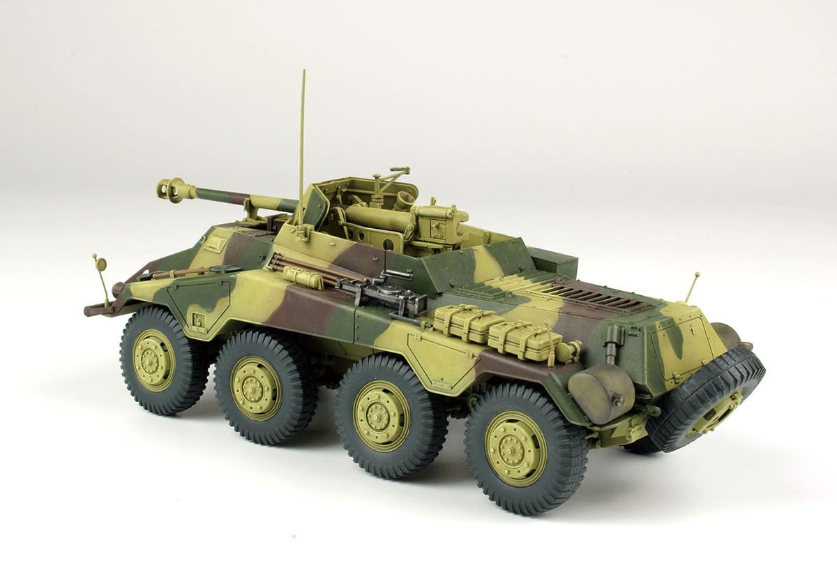 DRAMi Model WW.II 독일군 Sd.Kfz.234/4 장갑정찰차 메탈 포신 / w/에칭파츠 (프라모델) 이미지 5