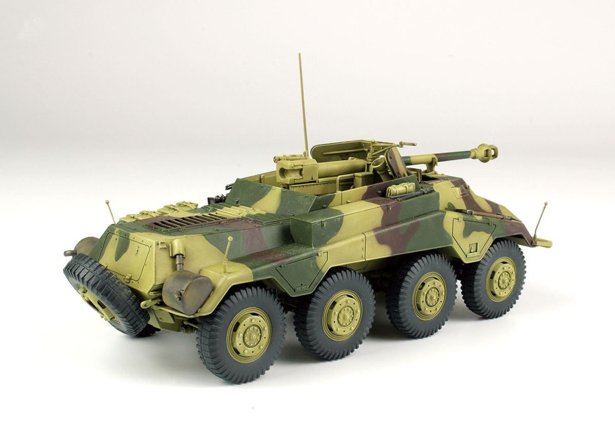 DRAMi Model WW.II 독일군 Sd.Kfz.234/4 장갑정찰차 메탈 포신 / w/에칭파츠 (프라모델) 이미지 6