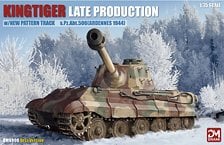 DRAMi Model 2차대전 독일군 킹 타이거 후기형 w/신형 패턴 트랙 s.Pz.Abt.506 (아르덴 1944) (프라모델)
