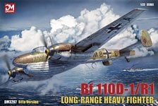 DRAMi Model 2차대전 독일군 Bf110D-1/R1 장거리 중전투기 w/포토에칭 파츠, 와이어 (프라모델) 이미지 1