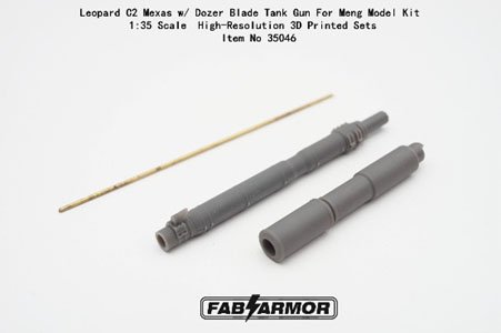 FAB Scale Gun Barrel for Canadian Army Leopard C2 MEXAS (for Meng) (Plastic model) hình ảnh 2