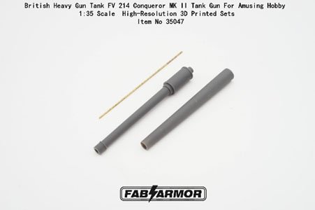 FAB Scale Gun Barrel for British FV214 Conqueror Mk.II Heavy Tank (for Amusing Hobby) (Plastic model) hình ảnh 2