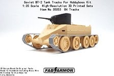 FAB Scale Workable Track Set for Soviet BT-2 Tank (for Hobby Boss) (Plastic model) gambar 1
