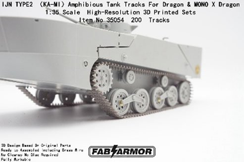 FAB Scale Workable Track Set for Type 2 Ka-Mi (for Dragon &amp; MONOX Dragon) (Plastic model) 图片 2