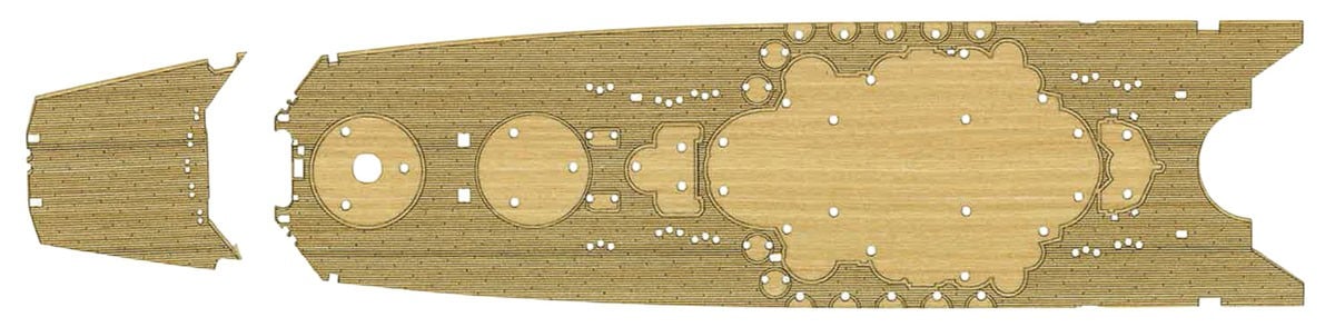 Fujimi 일본 해군 전함 야마토 스페셜 버전 (우드 덱 실 `우드 컬러` 포함) (프라모델) 이미지 4