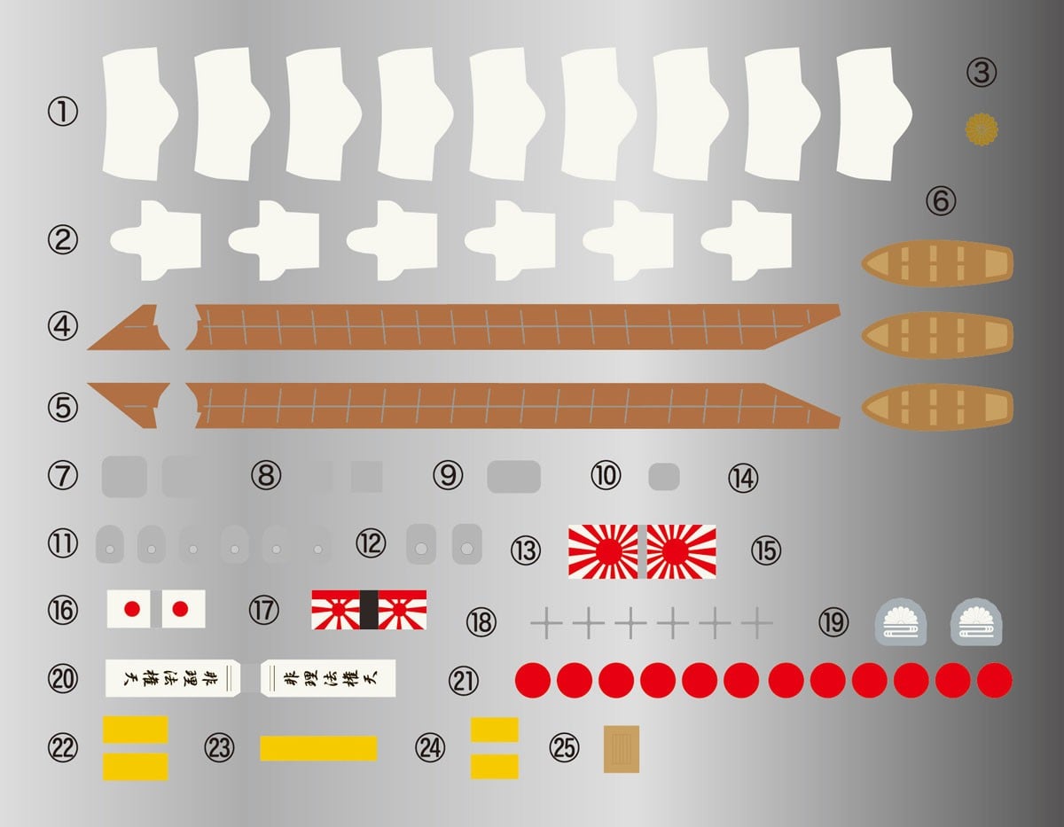 Fujimi 일본 해군 전함 야마토 스페셜 버전 (우드 덱 실 `우드 컬러` 포함) (프라모델) 이미지 5