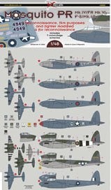 DK Decals Mosquito PR Mk.IV/FR Mk.VI/F-8/Mk.40