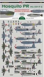 DK Decals Mosquito PR Mk.I/IV/F-8