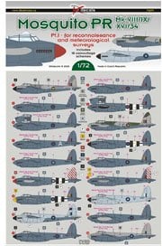 DK Decals Mosquito PR Mk.VIII/IX/XVI/34 Part 1 รูปภาพ 1