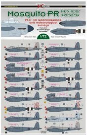 DK Decals Mosquito PR Mk.VIII/IX/XVI/32/34 Part 2 รูปภาพ 1