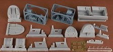SBS B-58 Hustler Bomber/Navigator &amp; DSO seats (Stanley Capsule) (for Revell/Monogram)
