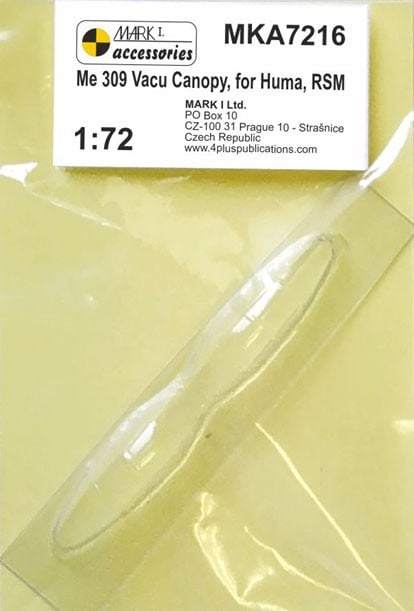 Mark I Models Me309 Vacu Canopy (Set of 2) (for HUMA/RS Model) imagen 2