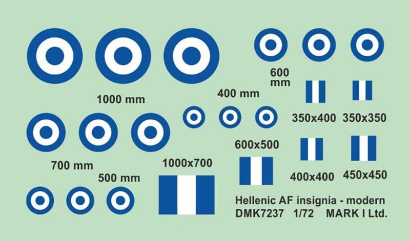 Mark I Models Hellenic AF Insignia Decal image 2
