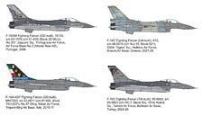Mark I Models F-16 in service: Portugal, Italy, Greece, Turkey Decal (for Revell) image 1