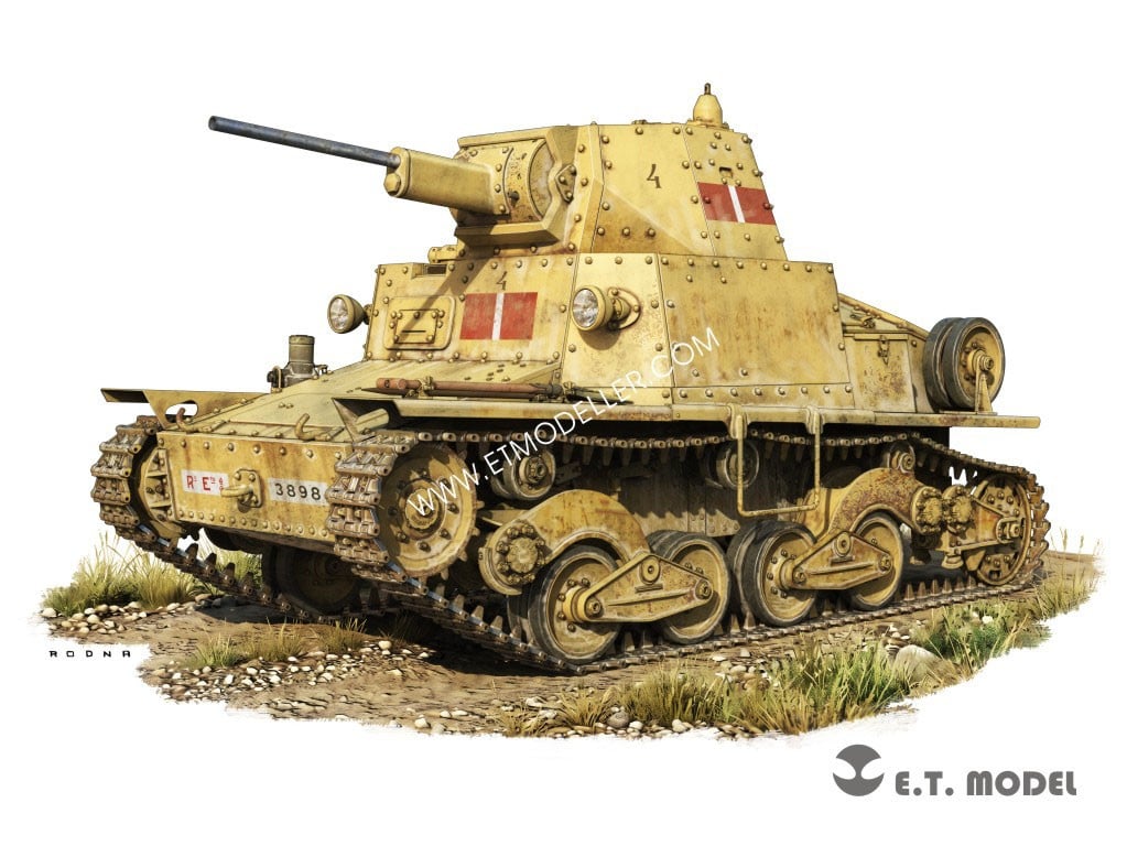 E.T.Model 2차 대전 이탈리아 L6/40 경전차 (풀 키트) 이미지 2