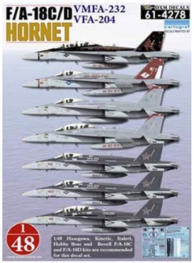 DXM Decals 미 해병대/해군 F/A-18C/D VMFA-232 & VFA-204 이미지 2