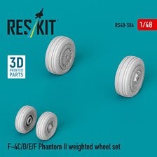 Reskit F-4C/D/E/F Phantom II weighted wheel set 이미지 1