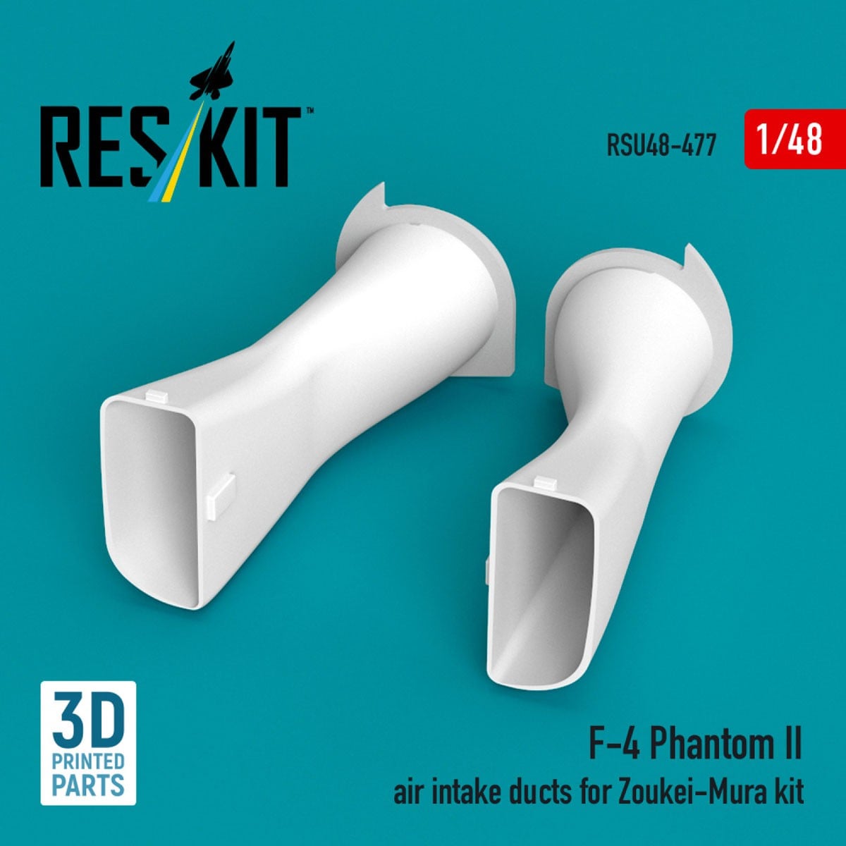 Reskit F-4 Phantom II air intake ducts (for Zoukei-Mura) Bild 2