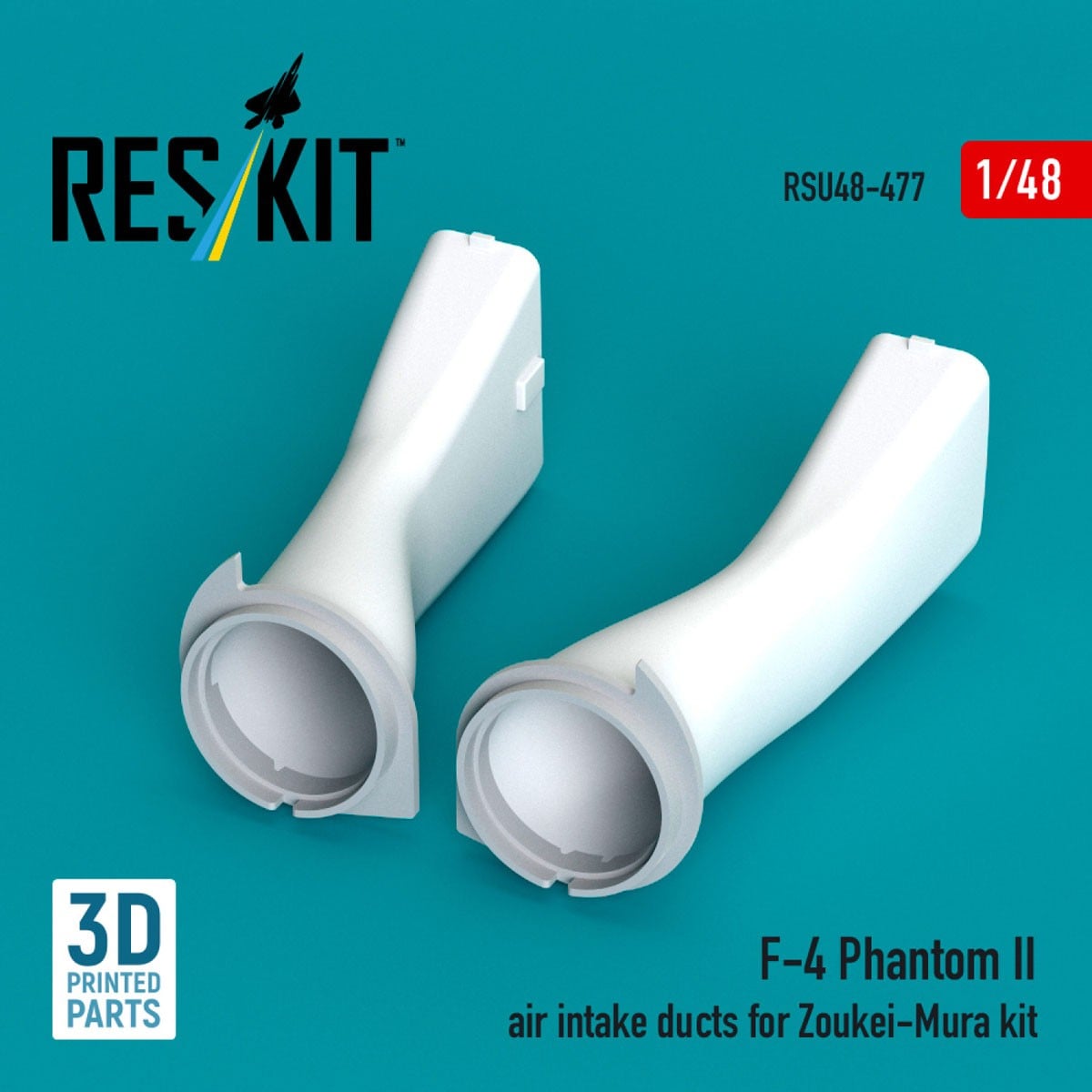 Reskit F-4 Phantom II air intake ducts (for Zoukei-Mura) Bild 3