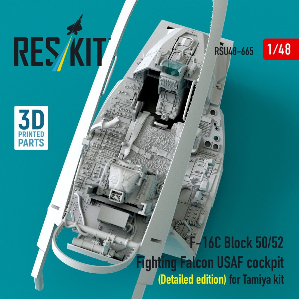 Reskit F-16C Block 50/52 Fighting Falcon USAF cockpit (Detailed edition) (for Tamiya) 图片 3