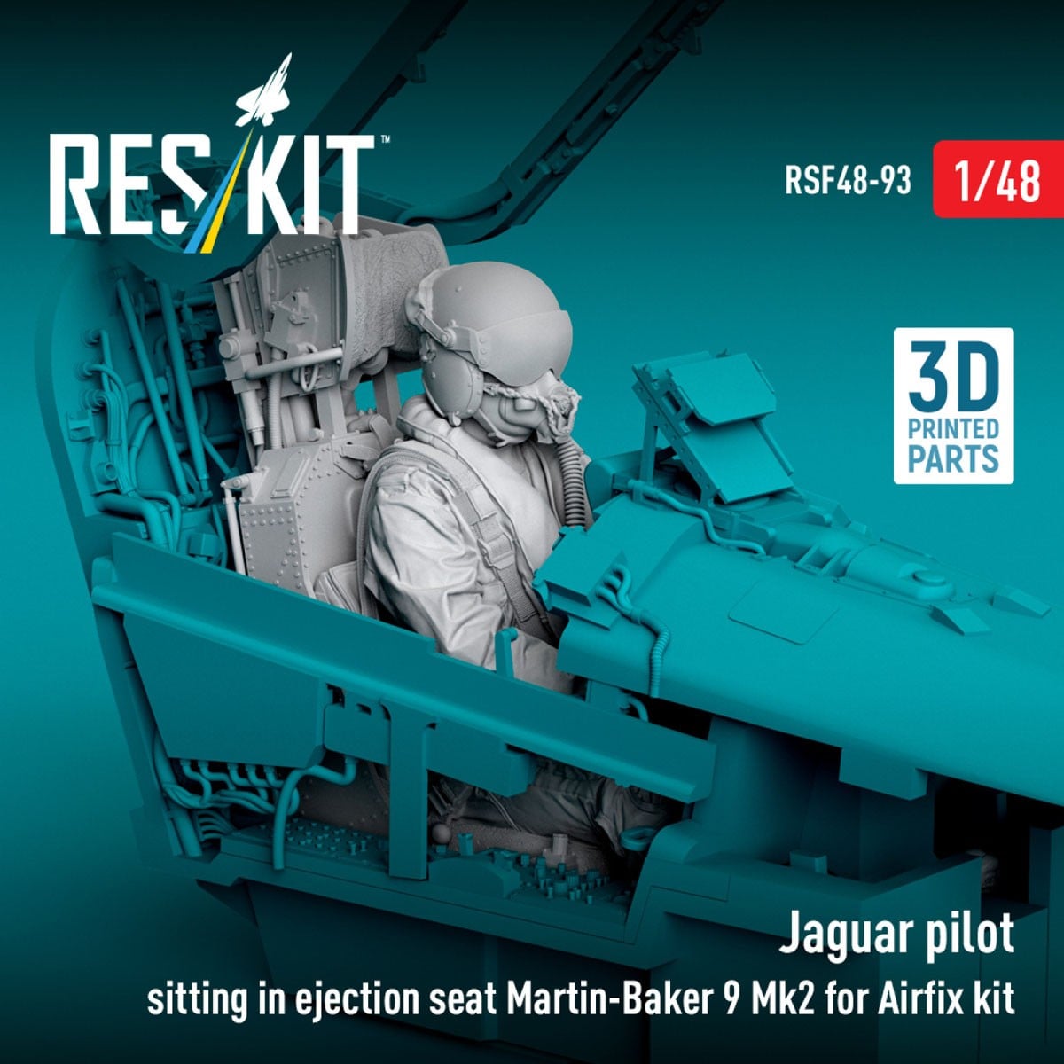 Reskit Jaguar pilot sitting in ejection seat Martin-Baker 9 Mk2 (for Airfix) 图片 3