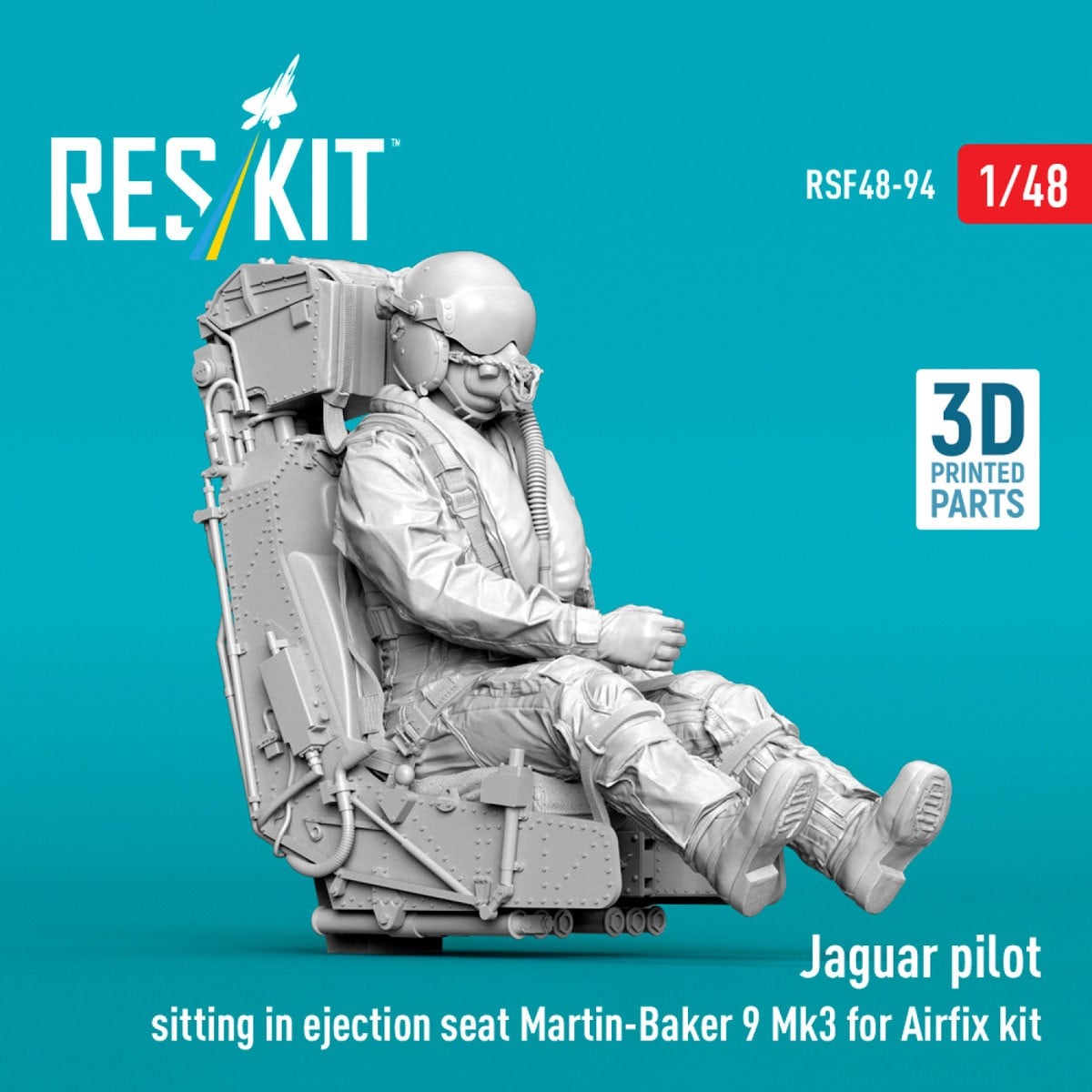 Reskit Jaguar pilot sitting in ejection seat Martin-Baker 9 Mk3 (for Airfix) 图片 3