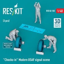 Reskit Chocks-in Modern USAF signal scene (3 pices)