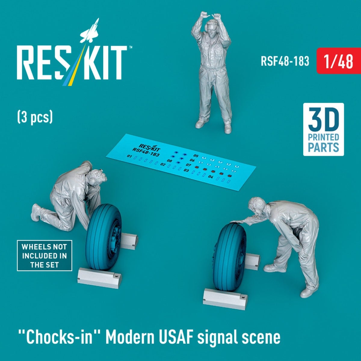 Reskit Chocks-in Modern USAF signal scene (3 pices) image 2