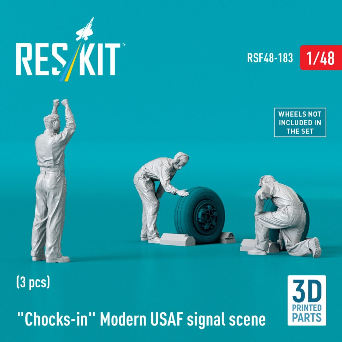 Reskit Chocks-in Modern USAF signal scene (3 pices) image 3
