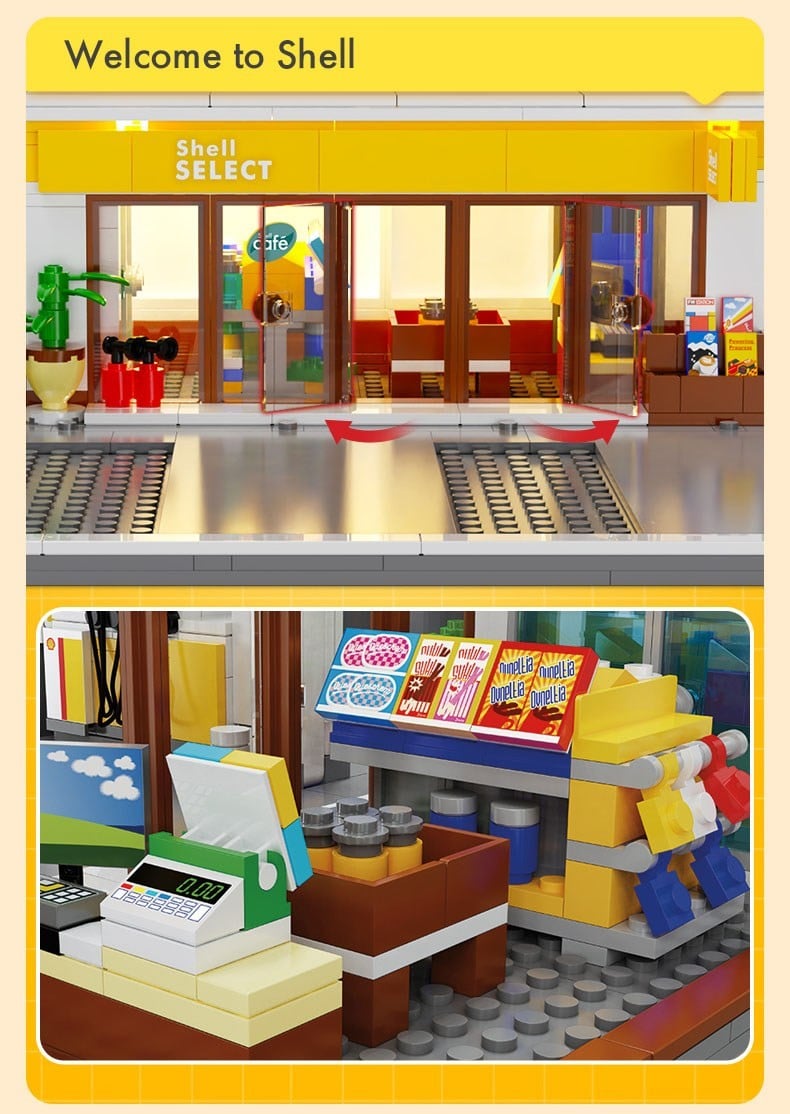 Doyusha [Shell]Block Kit Shell Retail Station (Large) รูปภาพ 6
