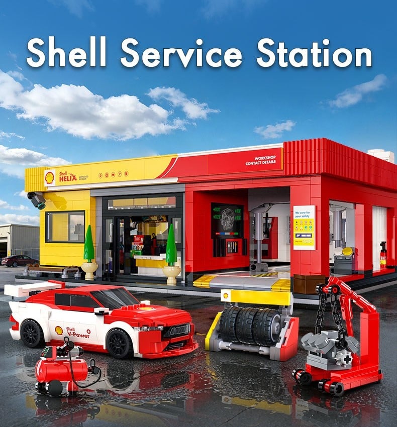 Doyusha [Shell]Block Kit Shell Service Station Bild 3