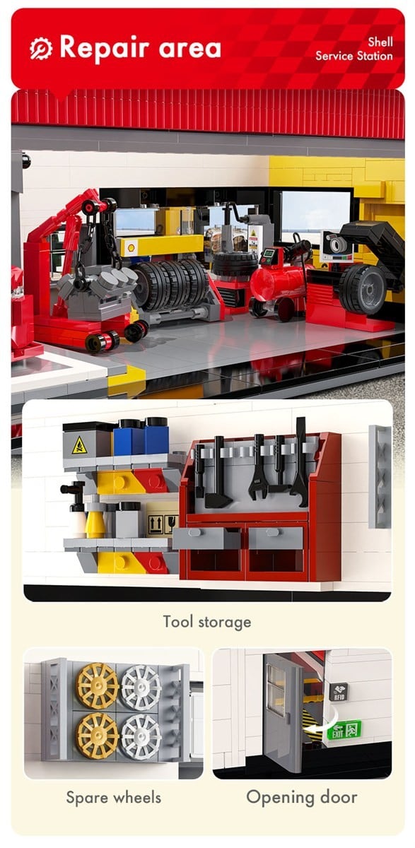 Doyusha [Shell]Block Kit Shell Service Station Bild 5