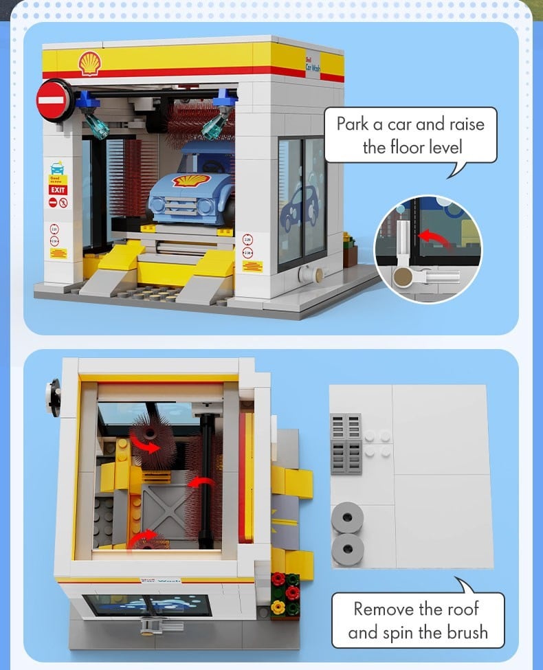 Doyusha [Shell]Block Kit Shell Car Wash imagen 4