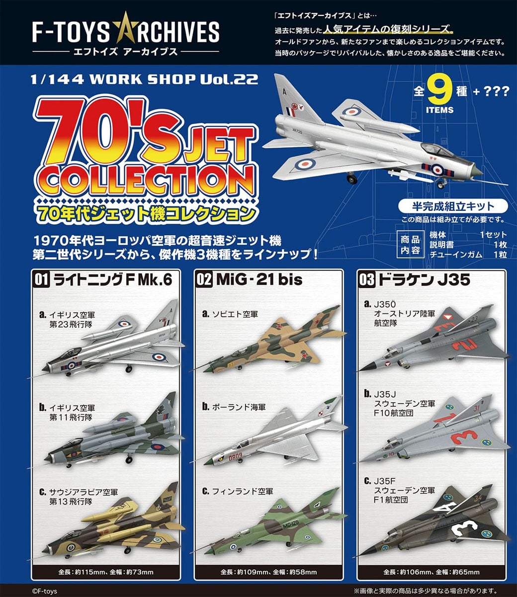 F-Toys F-toys Archives 70`s Jet Collection รูปภาพ 3