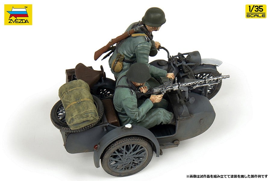 Zvezda Zundapp K800 w/SIDECAR 图片 3