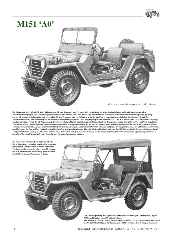 M151 A0-A1-A2 MUTT Legendary 1/4-ton, 4x4 Utility Truck 图片 3