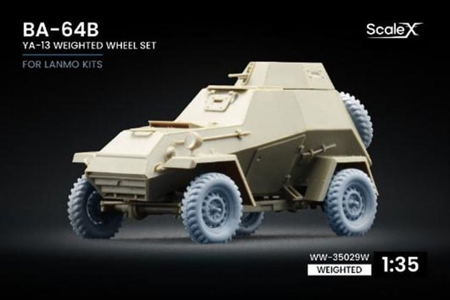 Scale X BA-64B YA-13 웨이티드 휠 세트 (5개 세트) (LANMO용) 이미지 2