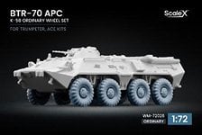 Scale X BTR-70 APC K-58 일반 휠 세트 (9개 세트) (Trumpeter/ACE용) 이미지 1