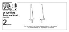 MiniWorld Bf 109 Wire Antenna Mast (2 pieces)