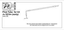 MiniWorld Pitot Tube for kit Ju 52/3m (early)