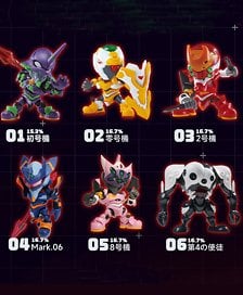 SOSKILL SOSKILL Evangelion Moveable Blind Box Kits (Set of 6) image 1