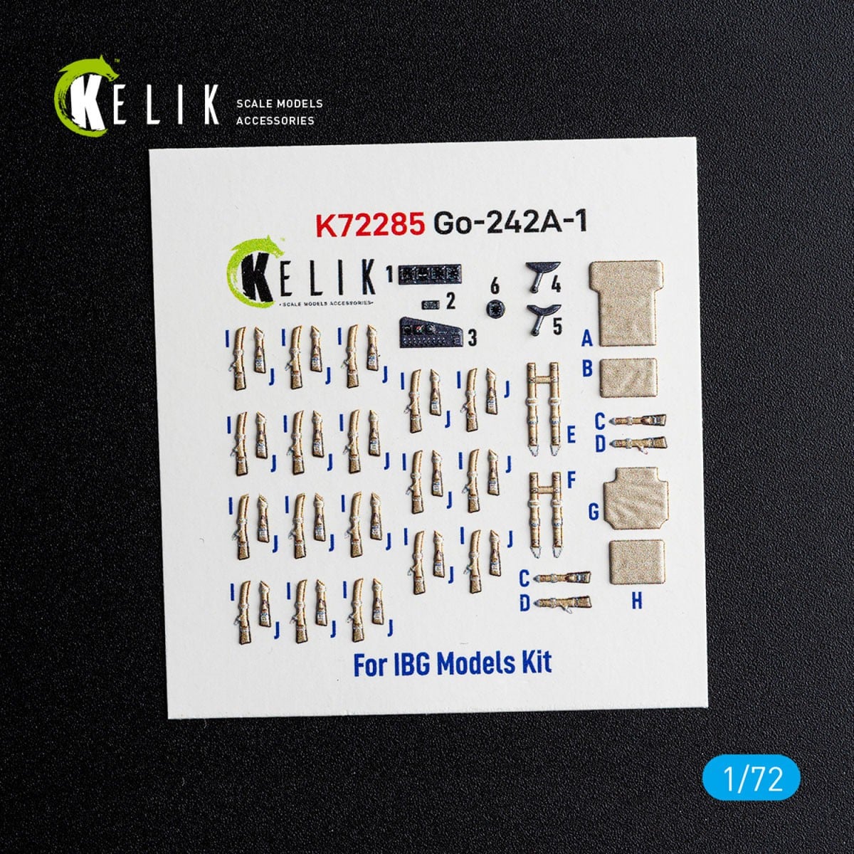 Reskit Go-242A-1 - interior 3D decals for IBG Models kit 图片 2