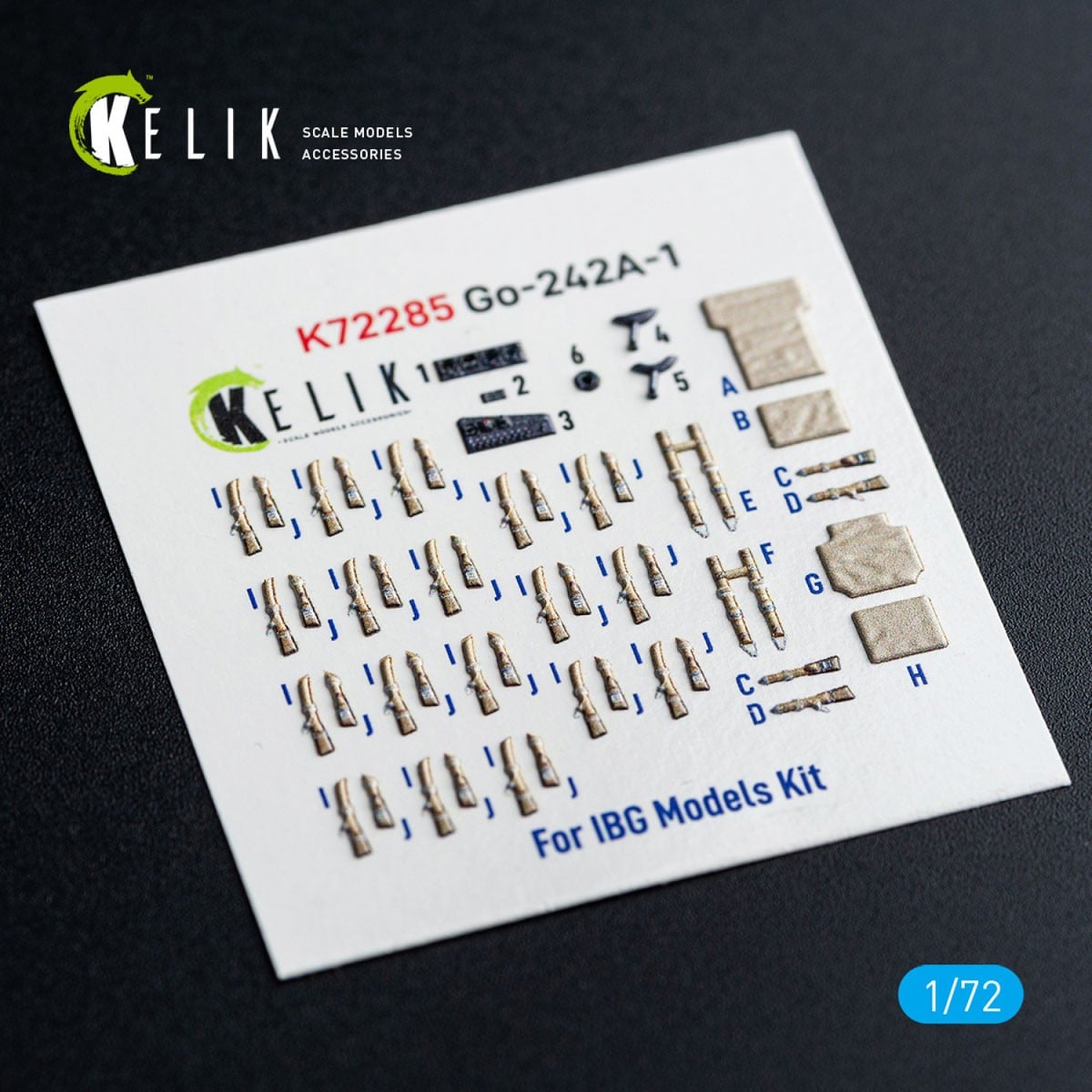 Reskit Go-242A-1 - interior 3D decals for IBG Models kit 图片 3