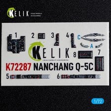 Reskit NANCHANG Q-5C - interior 3D decals for Trumpeter kit 图片 1