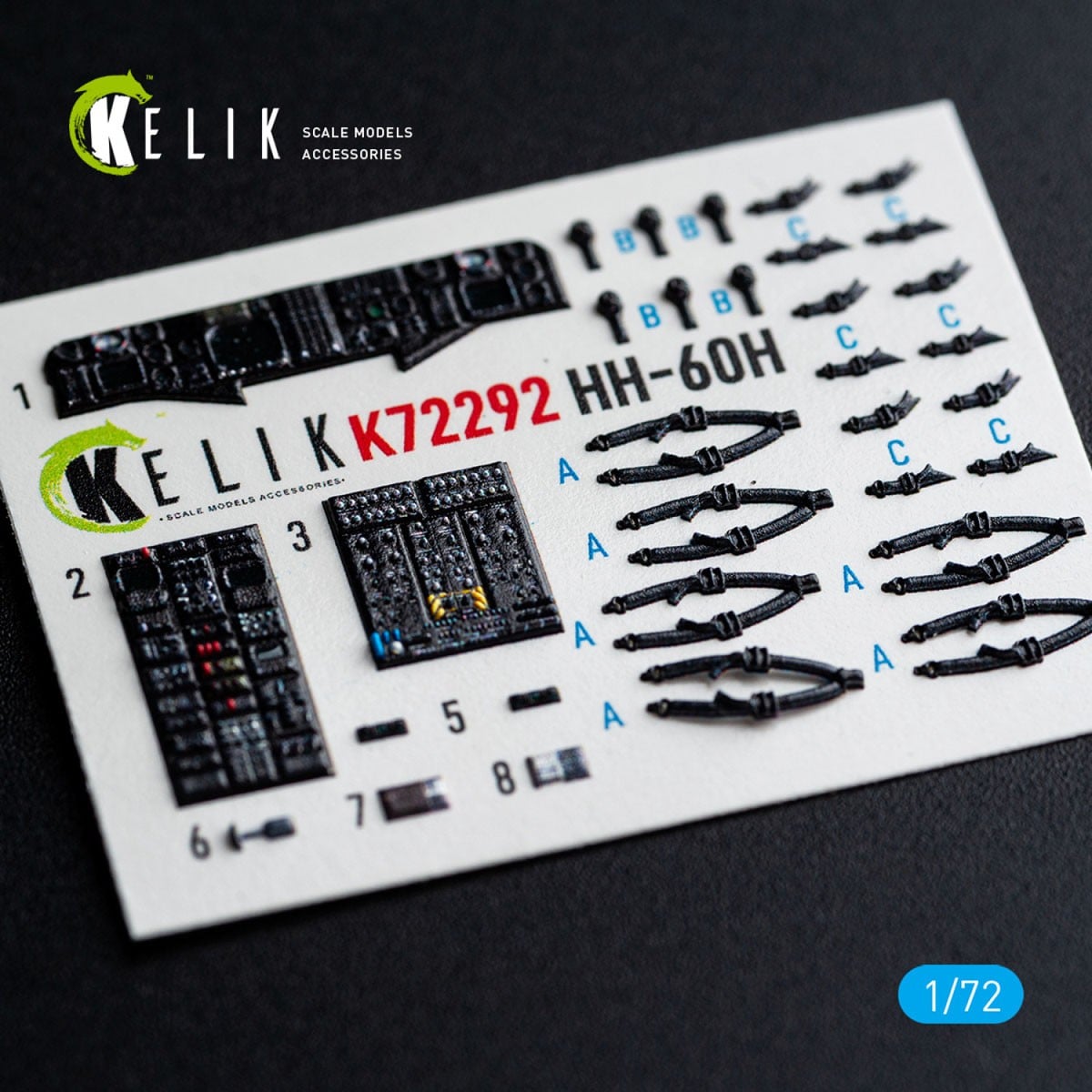 Reskit HH-60H Rescue Hawk - interior 3D decals for HobbyBoss kit 图片 3
