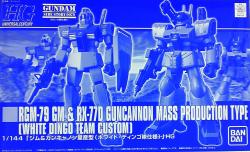 Bandai HGUC Mobile Suit Gundam Gaiden Story: Where the Colony Fell "GM and Guncannon Mass Production Type White Dingo Team Specification" imagen 1