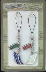 Sanrio pair strap / Seven-Eleven limited / Attack on Titan Levi & Ellen image 1