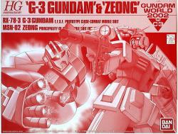 BANDAI HGUC \" G3 GUNDAM & MSN-02 ZEONG ""