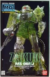 Bandai MG 1/100 Gundam mass production type Zaku Crystal model